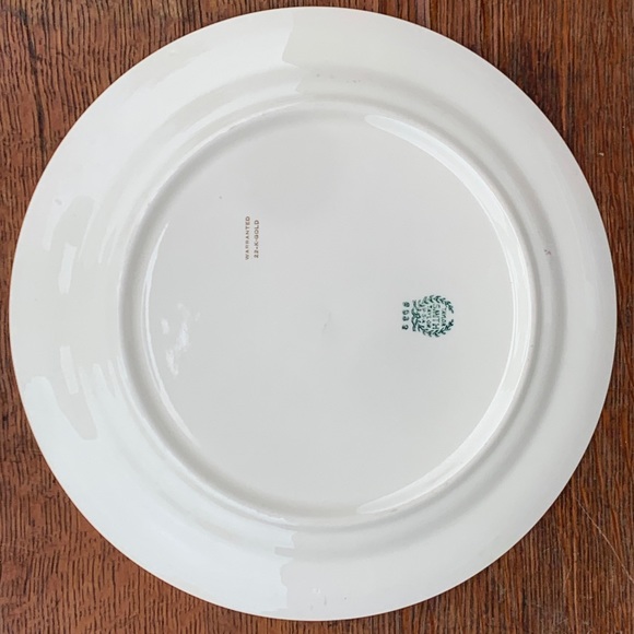 1920s Vintage TAYLOR SMITH USA 22K Gold Trim 10” Dinner Plate Replacement - Picture 13 of 16
